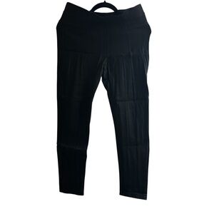 Zara Basic Black Wide Waist Legging Pants